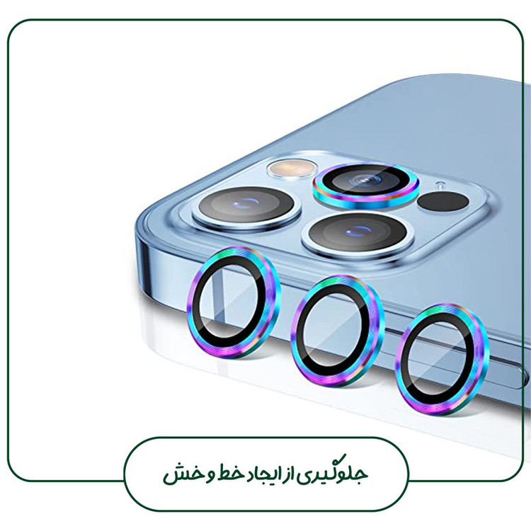 محافظ لنز دوربین هورس مدل RINIPH مناسب برای گوشی موبایل اپل iPhone 15 Pro