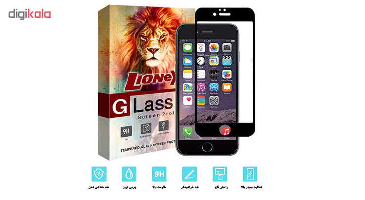 محافظ صفحه نمایش 5D لایونکس مدل USS مناسب برای گوشی موبایل اپل iPhone 6 Plus / iPhone 6s Plus