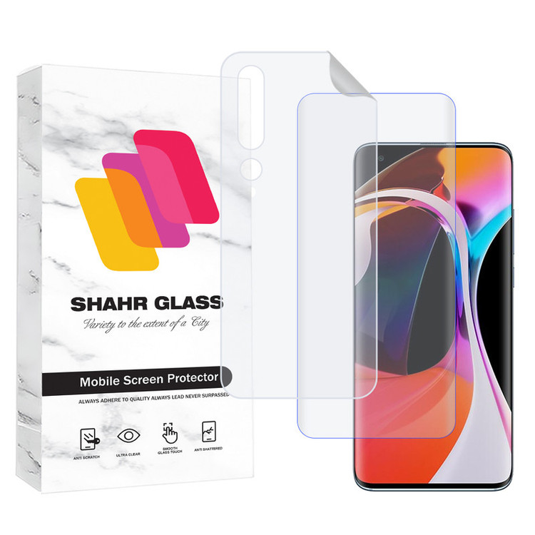 محافظ صفحه نمایش شهر گلس مدل UVNANOMTBSH مناسب برای گوشی موبایل شیائومی Mi 10 5G / Mi 10 Pro 5G به همراه محافظ پشت گوشی