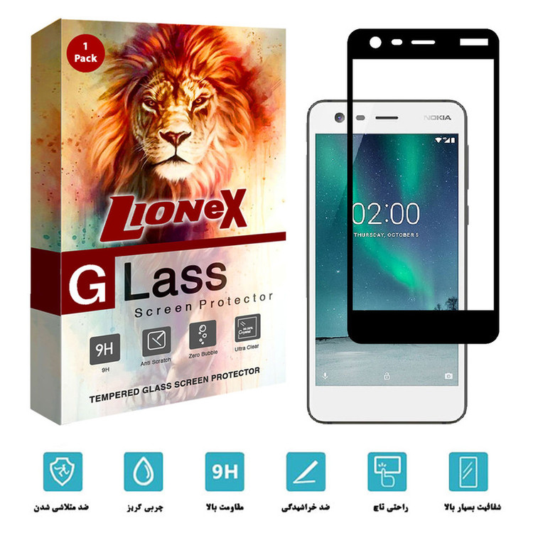 محافظ صفحه نمایش 5D لایونکس مدل FOL-L مناسب برای گوشی موبایل نوکیا 2