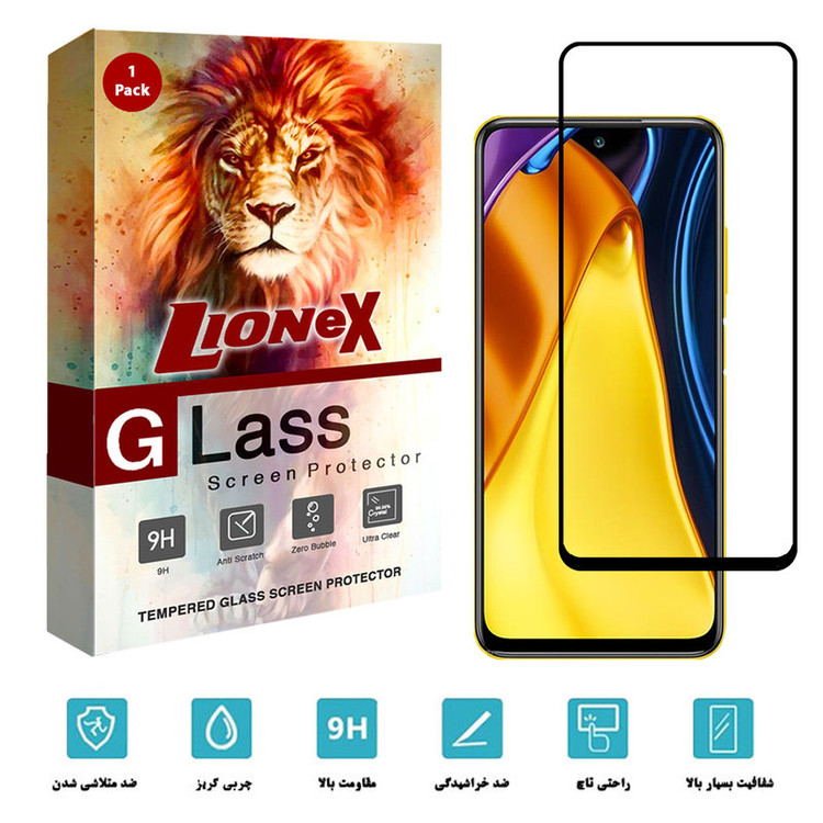 محافظ صفحه نمایش سرامیکی لایونکس مدل CRC-L مناسب برای گوشی موبایل شیائومی Poco M3 Pro