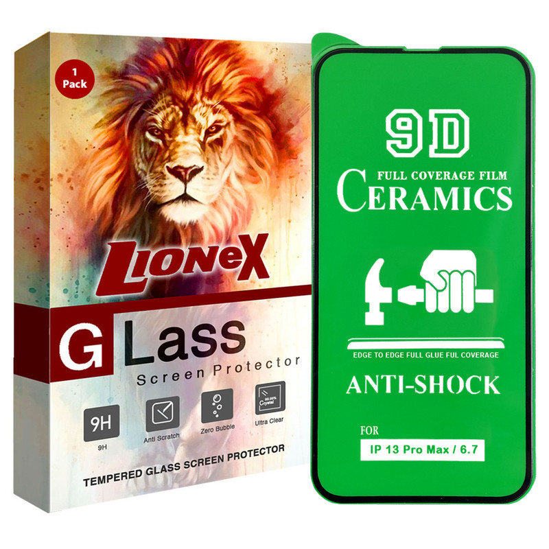 محافظ صفحه نمایش سرامیکی لایونکس مدل CMC-L مناسب برای گوشی موبایل اپل iPhone 13 Pro Max