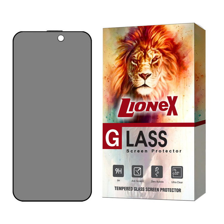 محافظ صفحه نمایش حریم شخصی لایونکس مدل SECURITL مناسب برای گوشی موبایل اپل iPhone 15 Pro Max