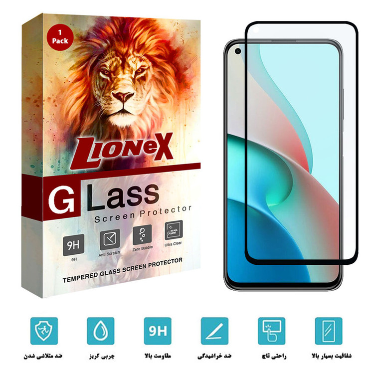 محافظ صفحه نمایش لایونکس مدل FUL-L مناسب برای گوشی موبایل شیائومی Redmi Note 9T