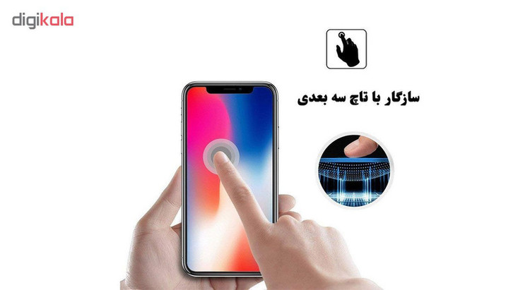 محافظ صفحه نمایش 5D هورس مدل FAG مناسب برای گوشی موبایل اپل iPhone XS Max