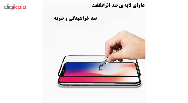 محافظ صفحه نمایش 5D هورس مدل FAG مناسب برای گوشی موبایل اپل iPhone XS Max