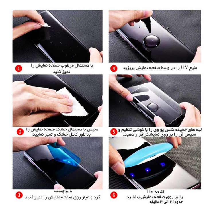 محافظ صفحه نمایش یووی لایت شهر گلس مدل UVLIGHT3SH مناسب برای گوشی موبایل آنر X9a