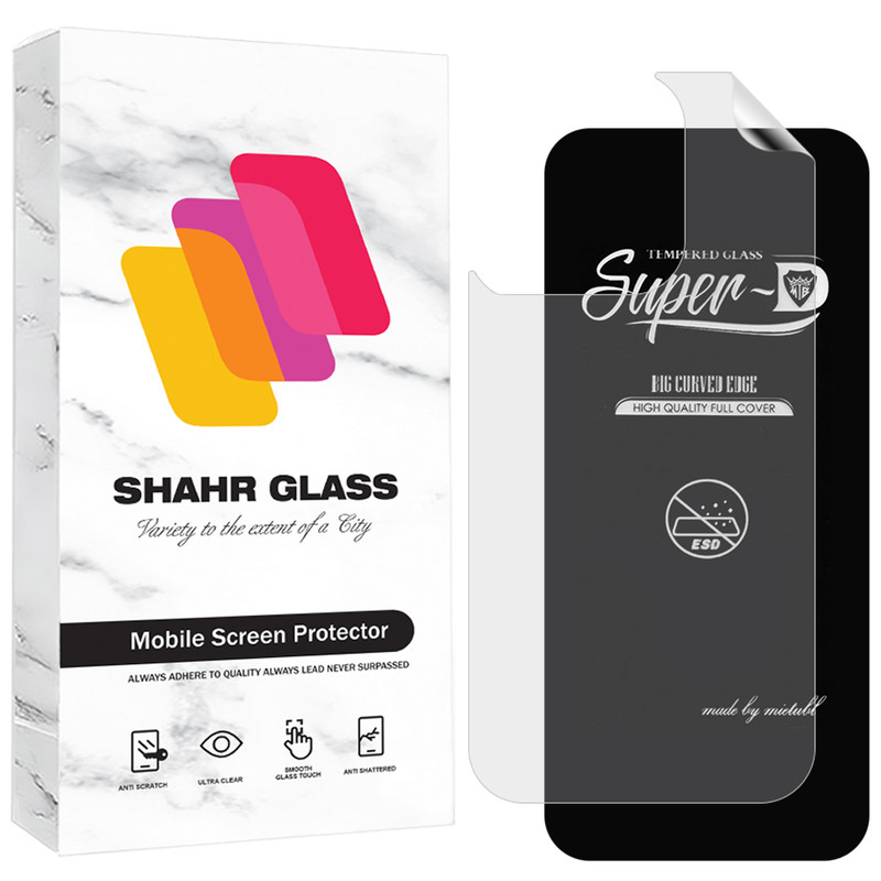 محافظ صفحه نمایش شهر گلس مدل SUNS مناسب برای گوشی موبایل اپل iPhone 15 Pro Max به همراه محافظ پشت گوشی