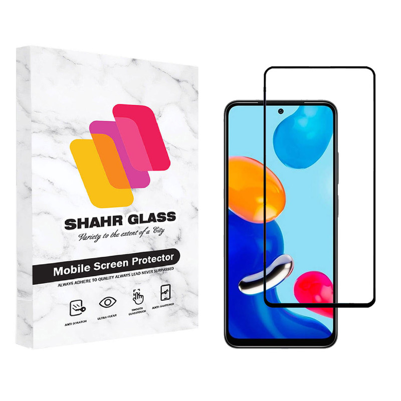 محافظ صفحه نمایش شهر گلس مدل FUL مناسب برای گوشی موبایل شیائومی Redmi Note 11 Pro 4G