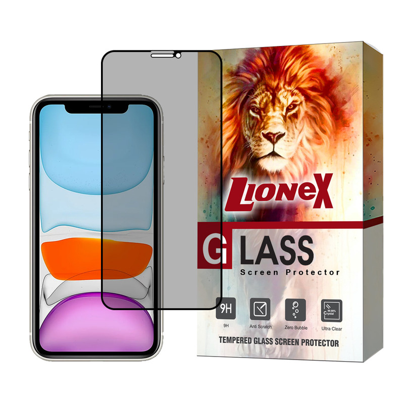 محافظ صفحه نمایش حریم شخصی لایونکس مدل PRIVFULLL مناسب برای گوشی موبایل اپل iPhone 11 Pro Max / iPhone XS Max