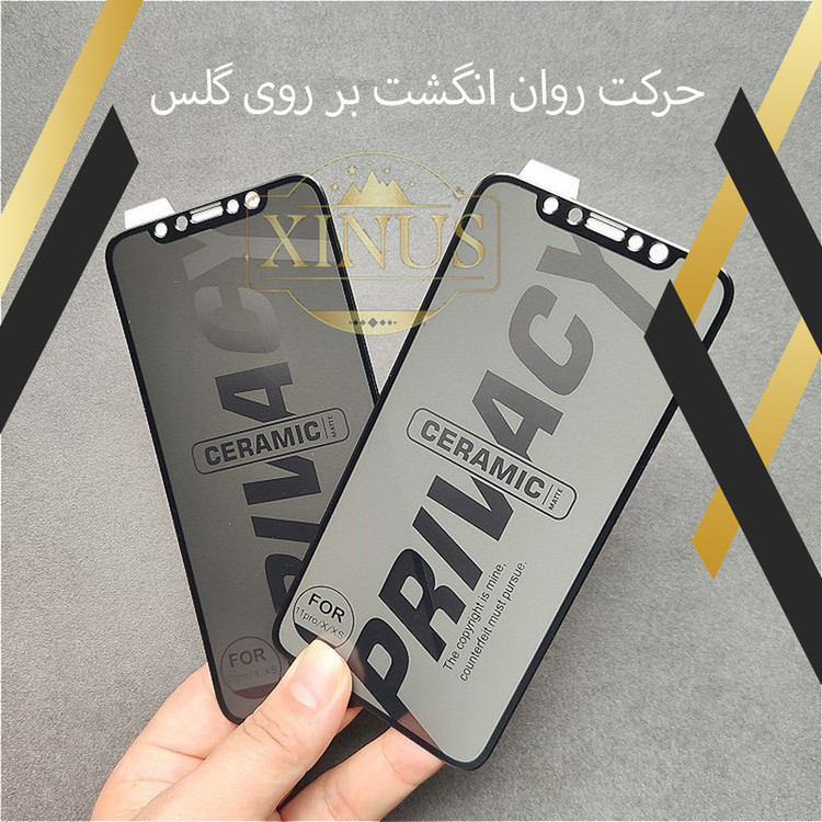 محافظ صفحه نمایش حریم شخصی ژینوس مدل PRCXI مناسب برای گوشی موبایل شیائومی Redmi 12C