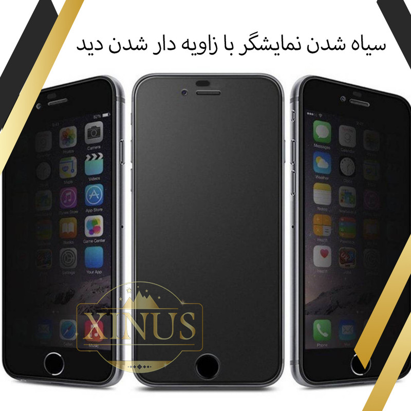 محافظ صفحه نمایش حریم شخصی ژینوس مدل PRCXI مناسب برای گوشی موبایل شیائومی Redmi 12C