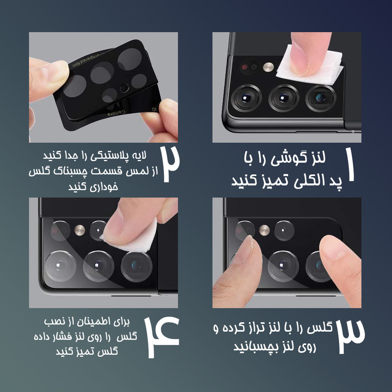 محافظ لنز دوربین لایونکس مدل LFUL مناسب برای گوشی موبایل سامسونگ Galaxy A53 5G