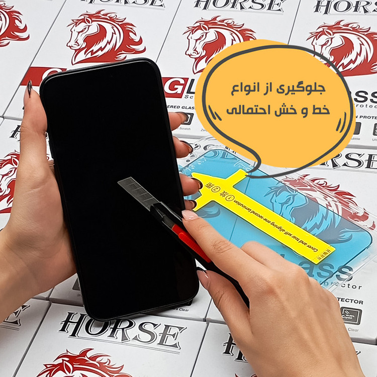 محافظ صفحه نمایش هورس مدل EASYINST مناسب برای گوشی موبایل اپل iPhone 12 Pro / iPhone 12