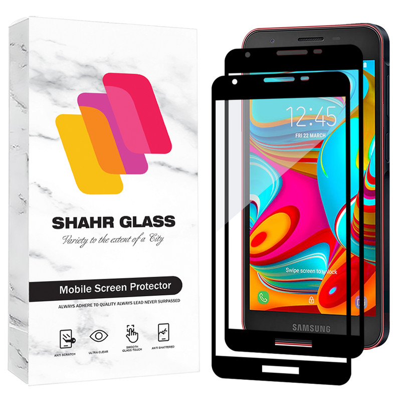 محافظ صفحه نمایش شهر گلس مدل FUL2 مناسب برای گوشی موبایل سامسونگ Galaxy A2 Core بسته دو عددی