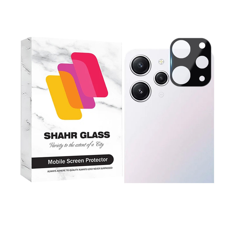 محافظ لنز دوربین  شهر گلس مدل FULLENSS مناسب برای گوشی موبایل شیائومی Redmi 12 4G / Redmi 12 5G / Poco M6 Pro 5G