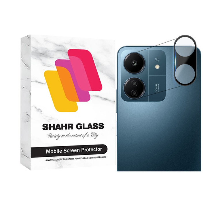 محافظ لنز دوربین شهر گلس مدل FULLENSS مناسب برای گوشی موبایل شیائومی Redmi 13C 4G / Poco C65