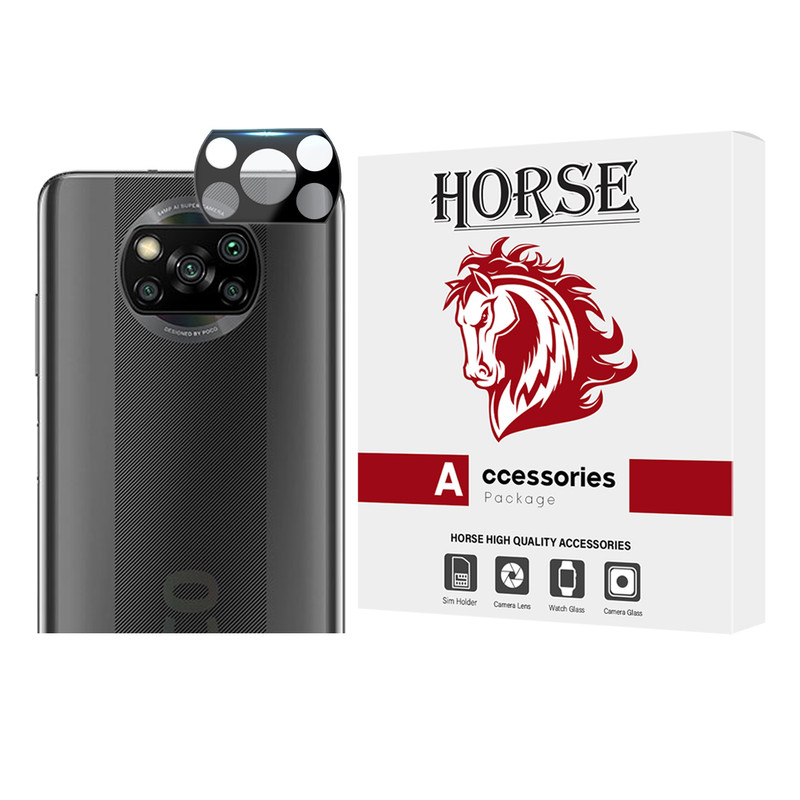 محافظ لنز دوربین هورس مدل FULLENSH مناسب برای گوشی موبایل شیائومی Poco X3 / X3 NFC / X3 Pro