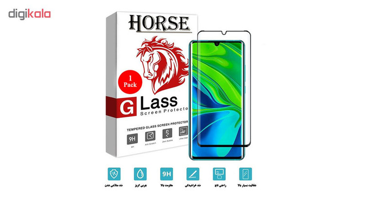 محافظ صفحه نمایش 6D هورس مدل EMH مناسب برای گوشی موبایل شیائومی Mi Note 10