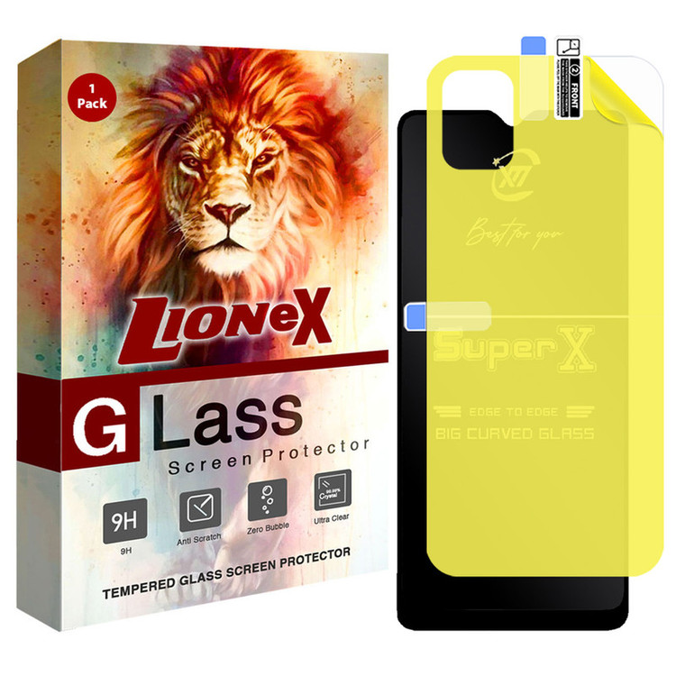 محافظ صفحه نمایش لایونکس مدل 2SXN مناسب برای گوشی موبایل سامسونگ Galaxy A04e به همراه محافظ پشت گوشی