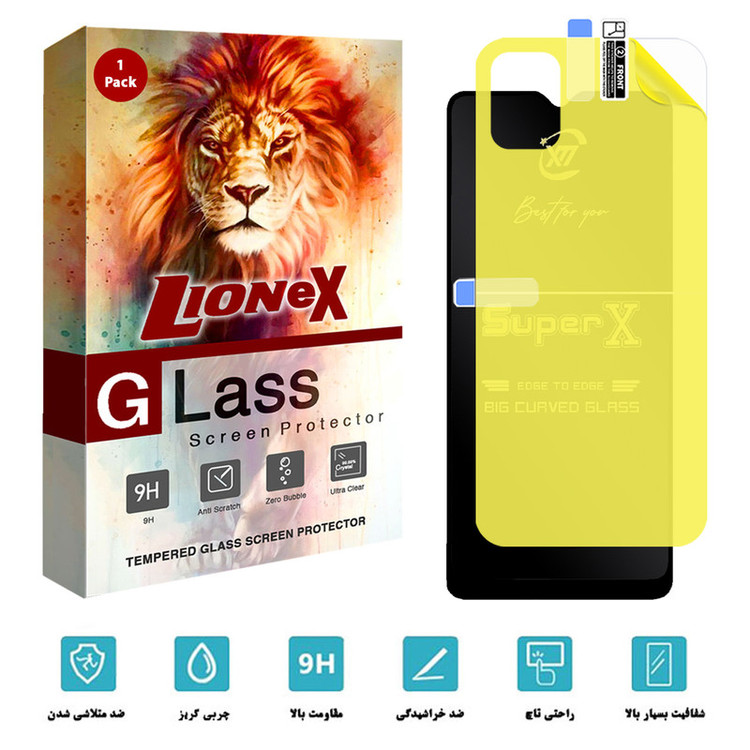 محافظ صفحه نمایش لایونکس مدل 2SXN مناسب برای گوشی موبایل سامسونگ Galaxy A04e به همراه محافظ پشت گوشی