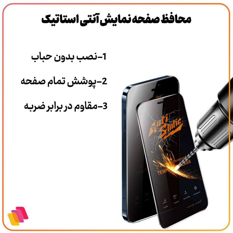 محافظ صفحه نمایش آنتی استاتیک شهر گلس مدل ANTIDUSTSH مناسب برای گوشی موبایل سامسونگ Galaxy A15