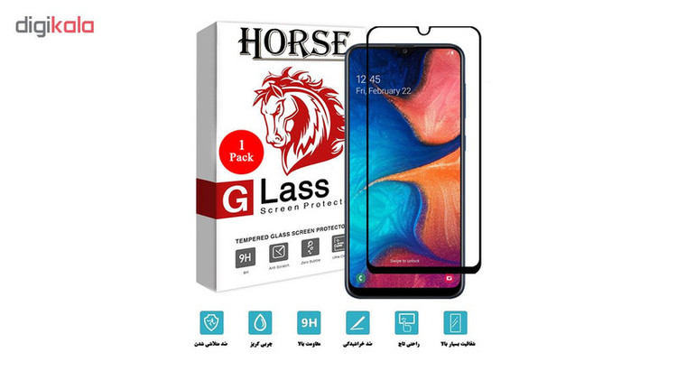 محافظ صفحه نمایش 5D هورس مدل FAG مناسب برای گوشی موبایل سامسونگ Galaxy A20