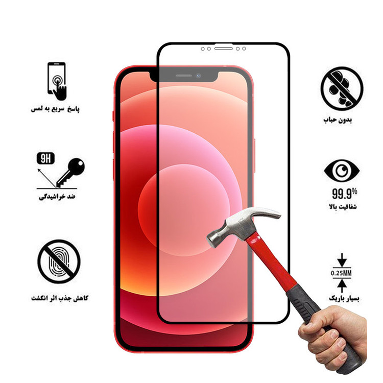 محافظ صفحه نمایش سرامیکی هورس مدل CMT مناسب برای گوشی موبایل اپل iPhone 12