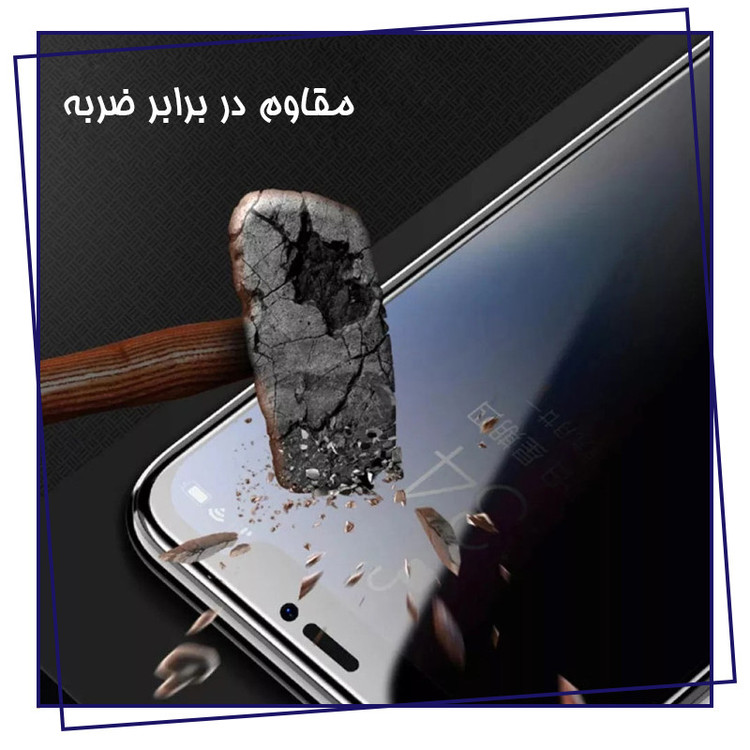 محافظ صفحه نمایش حریم شخصی شهر گلس مدل CRP مناسب برای گوشی موبایل اپل iPhone 14
