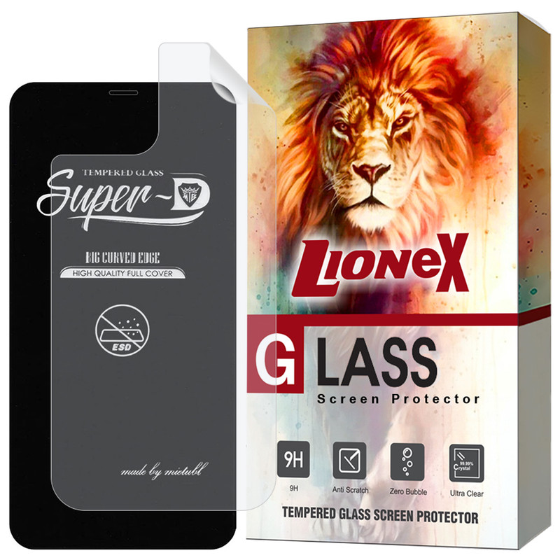 محافظ صفحه نمایش لایونکس مدل SUNL مناسب برای گوشی موبایل اپل iPhone 12 Pro به همراه محافظ پشت گوشی