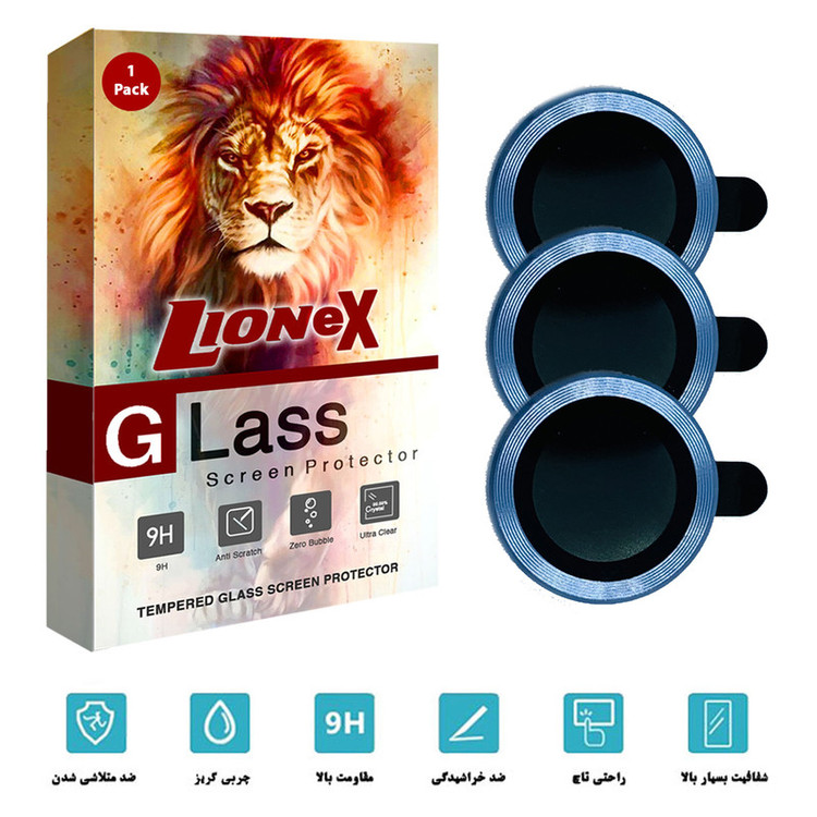 محافظ لنز دوربین لایونکس مدل RING-LENS مناسب برای گوشی موبایل اپل iPhone 14 Pro Max