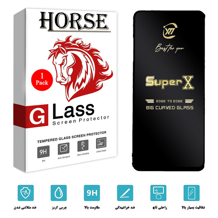 محافظ صفحه نمایش 5D هورس مدل SUPERX مناسب برای گوشی موبایل شیائومی Redmi Note 11S