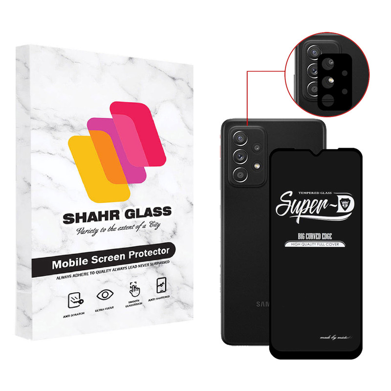محافظ لنز دوربین شهر گلس مدل 2SFA مناسب برای گوشی موبایل سامسونگ Galaxy A23 به همراه محافظ صفحه نمایش