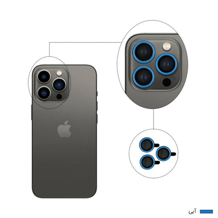 محافظ لنز دوربین هورس مدل RING-LIGHT مناسب برای گوشی موبایل اپل iPhone 13 Pro Max