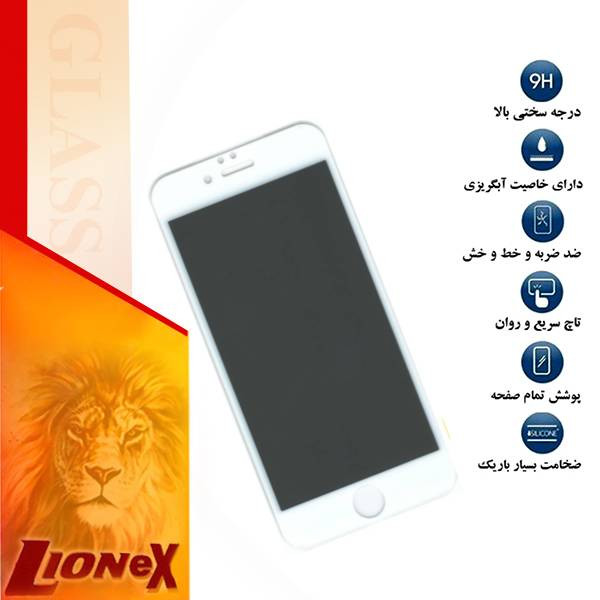 محافظ صفحه نمایش حریم شخصی لایونکس مدل PFLI مناسب برای گوشی موبایل اپل iPhone 6s