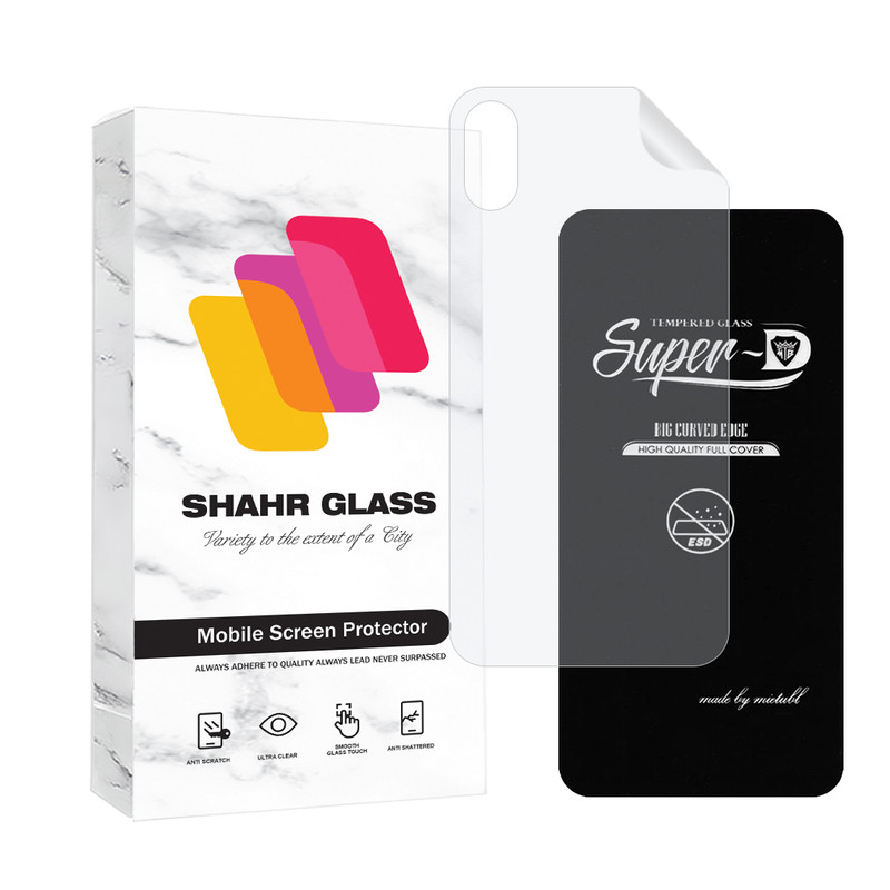 محافظ صفحه نمایش شهر گلس مدل SUPNABKSH مناسب برای گوشی موبایل اپل iPhone X / iPhone XS به همراه محافظ پشت گوشی