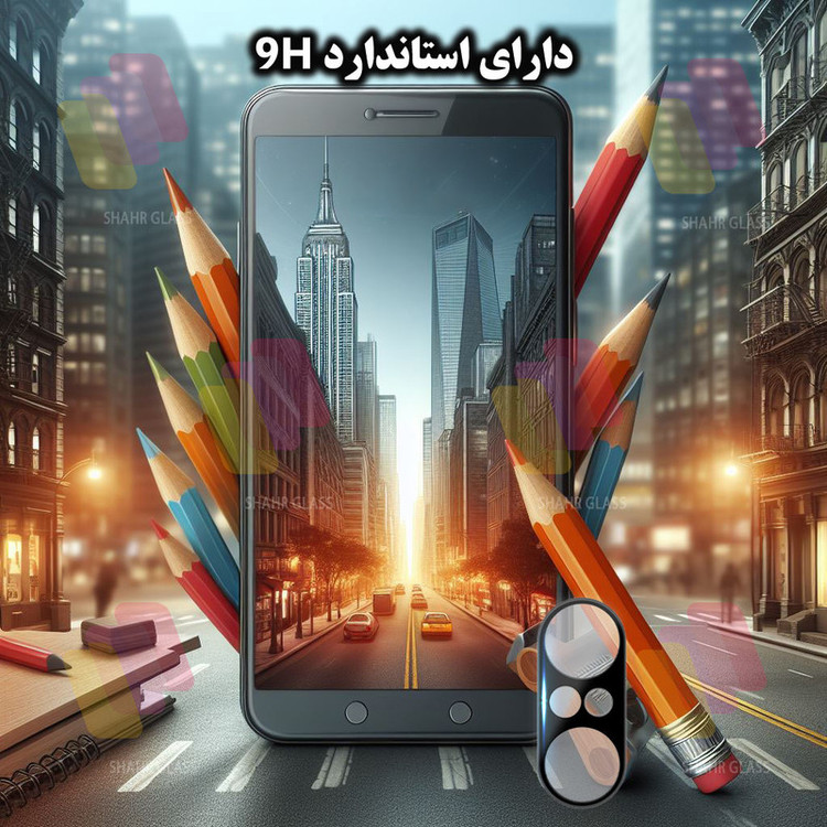 محافظ صفحه نمایش شهر گلس مدل SUPLNFUSH مناسب برای گوشی موبایل شیائومی Poco F3 / Mi 11X / Mi 11X Pro به همراه محافظ لنز گوشی