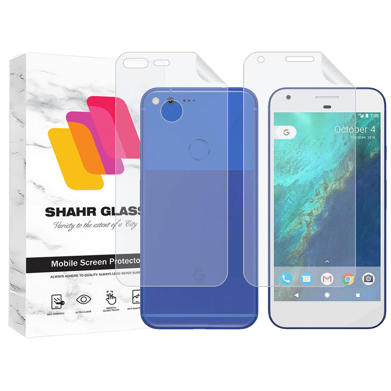 محافظ صفحه نمایش شهر گلس مدل MTNANFBSH مناسب برای گوشی موبایل گوگل Pixel XL به همراه محافظ پشت گوشی