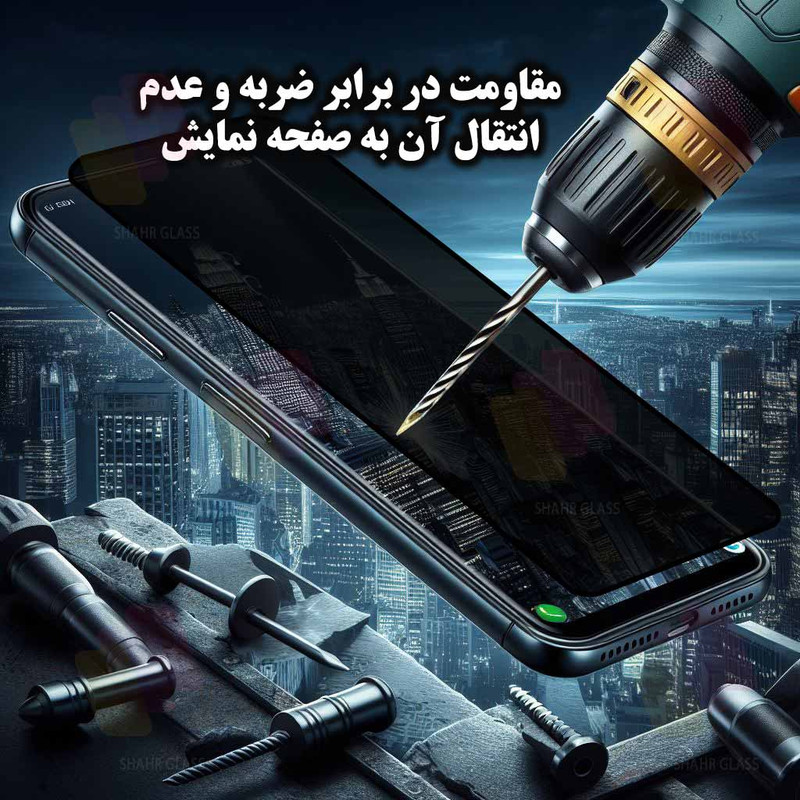 محافظ صفحه نمایش حریم شخصی شهر گلس مدل PRIS30 مناسب برای گوشی موبایل سامسونگ Galaxy A71 4G / A71 5G / A72 / A73 5G / M54 5G / F54 5G / M53 / M52 5G / M51 / M62 / F62 / M55s