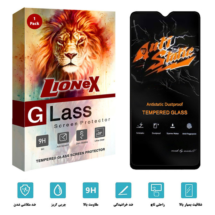 محافظ صفحه نمایش لایونکس مدل AntiStatic-MTB مناسب برای گوشی موبایل سامسونگ Galaxy A12 Nacho