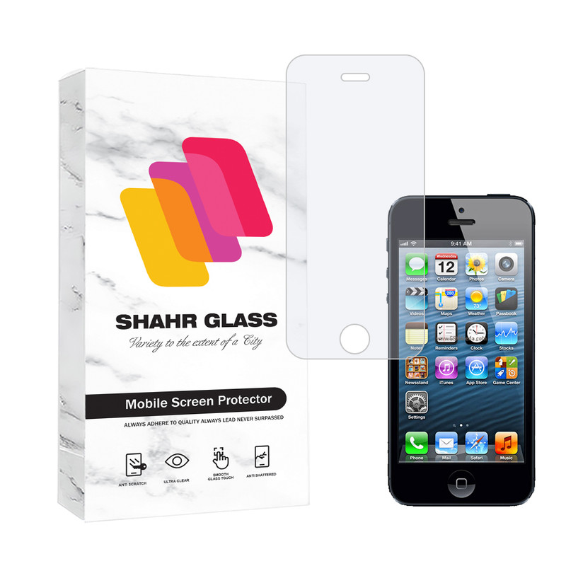 محافظ صفحه نمایش ساده شهر گلس مدل SIMPLSH مناسب برای گوشی موبایل اپل iphone 5