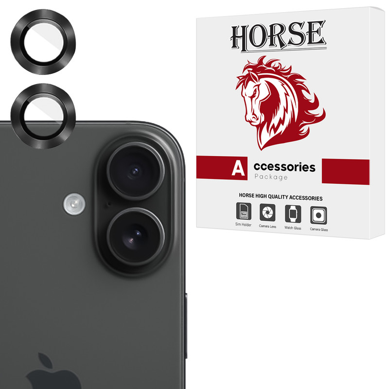 محافظ لنز دوربین هورس مدل RINH20 مناسب برای گوشی موبایل اپل iPhone 16 / iPhone 16 Plus