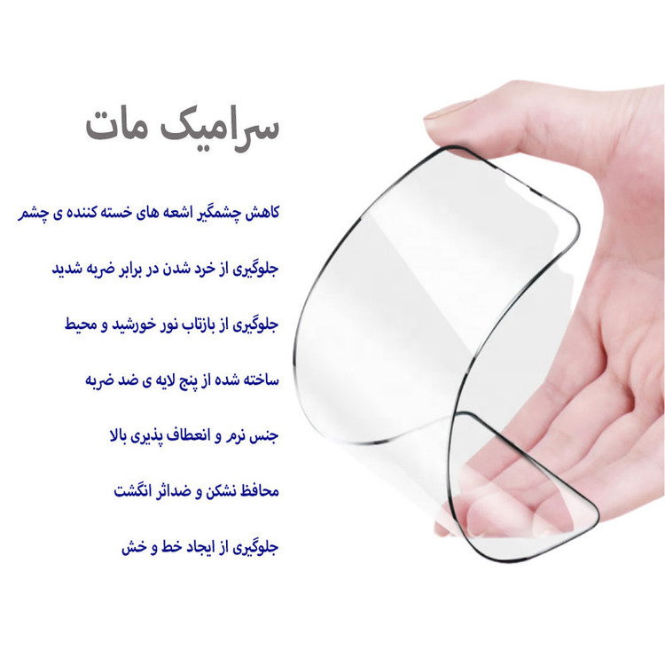 محافظ صفحه نمایش سرامیکی هورس مدل CMA-H مناسب برای گوشی موبایل اپل iPhone 12