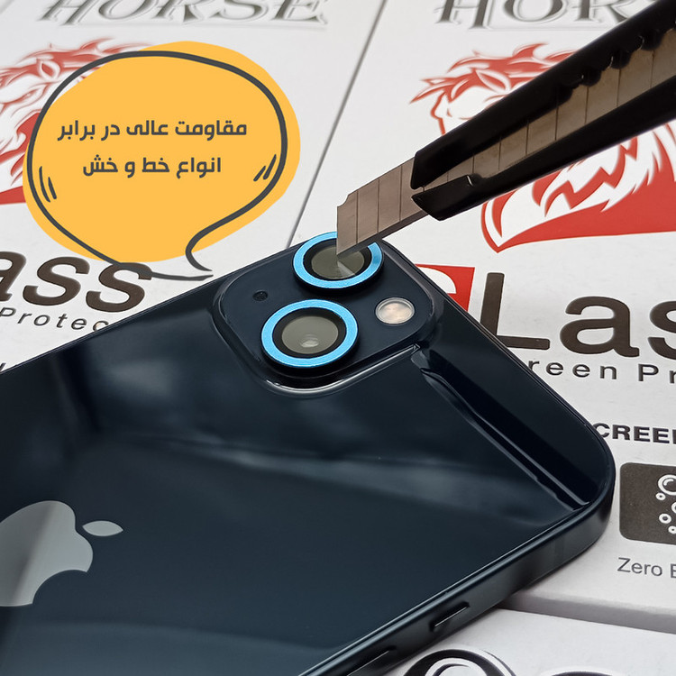 محافظ لنز دوربین هورس مدل SHABRANGH مناسب برای گوشی موبایل اپل iPhone 12 / 12 mini / 11