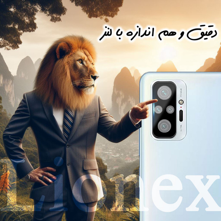 محافظ صفحه نمایش لایونکس مدل SUPLNFULI مناسب برای گوشی موبایل شیائومی Redmi Note 10 Pro / Redmi Note 10 Pro India / Redmi Note 10 Pro Max به همراه محافظ لنز گوشی