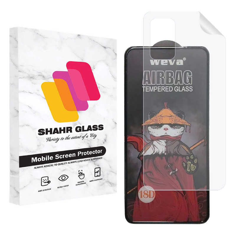 محافظ صفحه نمایش شهر گلس مدل 2AIRN مناسب برای گوشی موبایل شیائومی Redmi Note 10 به همراه محافظ پشت گوشی