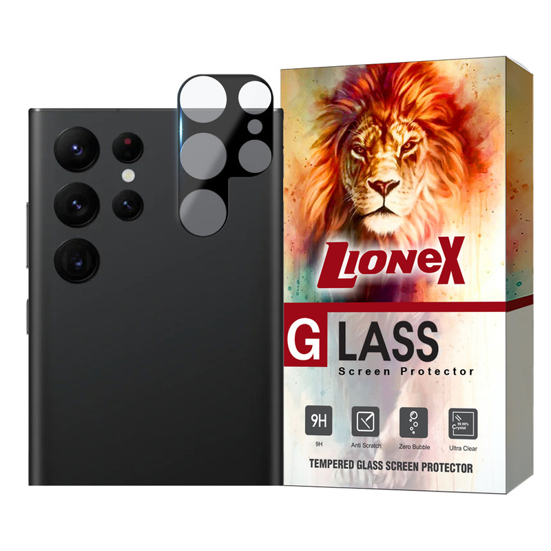 محافظ لنز دوربین لایونکس مدل LENSFUL مناسب برای گوشی موبایل سامسونگ Galaxy S22 Ultra 5G