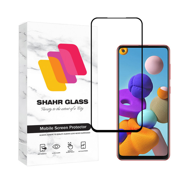 محافظ صفحه نمایش شهر گلس مدل FULSLSH مناسب برای گوشی موبایل سامسونگ Galaxy A21s / Galaxy A21
