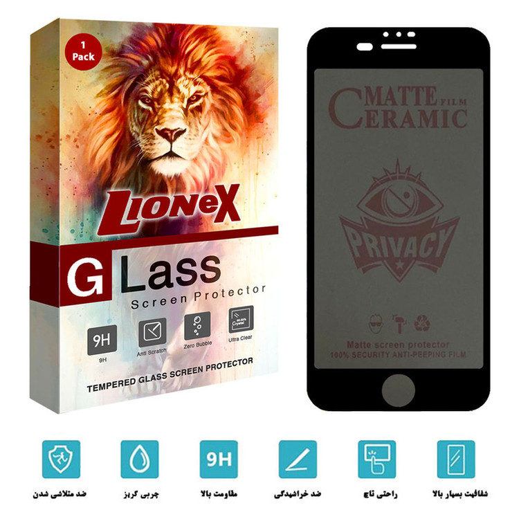 محافظ صفحه نمایش لایونکس مدل CRP مناسب برای گوشی موبایل اپل iPhone 6 Plus / 6s Plus
