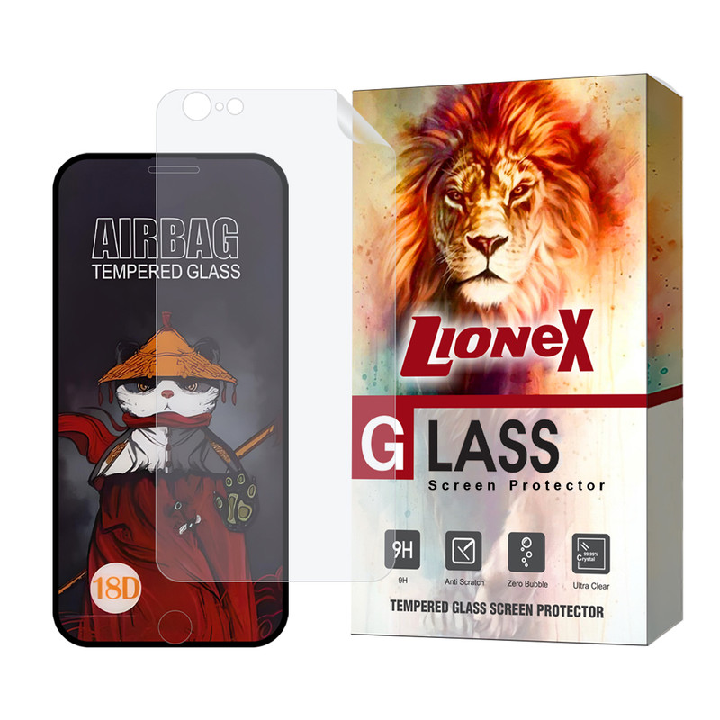 محافظ صفحه نمایش ایربگ لایونکس مدل AIRNABKLI مناسب برای گوشی موبایل اپل iPhone 6s / iPhone 6 به همراه محافظ پشت گوشی